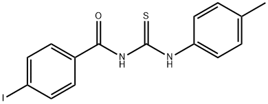 N-(4-iodobenzoyl)-N'-(4-methylphenyl)thiourea Struktur