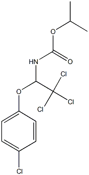 isopropyl 2,2,2-trichloro-1-(4-chlorophenoxy)ethylcarbamate Structure