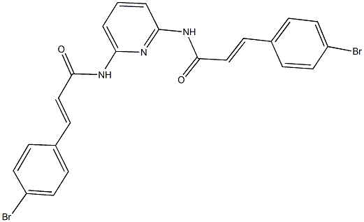 3-(4-bromophenyl)-N-(6-{[3-(4-bromophenyl)acryloyl]amino}-2-pyridinyl)acrylamide|