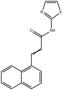 3-(1-naphthyl)-N-(1,3-thiazol-2-yl)acrylamide,321966-16-9,结构式