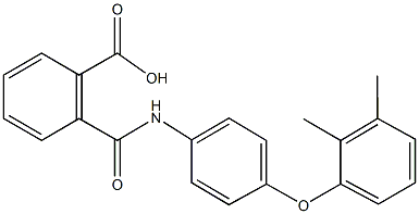 2-{[4-(2,3-dimethylphenoxy)anilino]carbonyl}benzoic acid Struktur