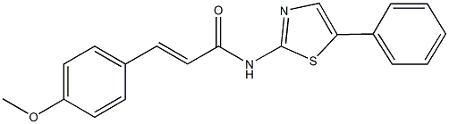 3-(4-methoxyphenyl)-N-(5-phenyl-1,3-thiazol-2-yl)acrylamide Structure