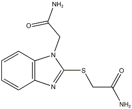 2-{[1-(2-amino-2-oxoethyl)-1H-benzimidazol-2-yl]sulfanyl}acetamide,321974-96-3,结构式