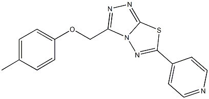 4-methylphenyl [6-(4-pyridinyl)[1,2,4]triazolo[3,4-b][1,3,4]thiadiazol-3-yl]methyl ether Struktur