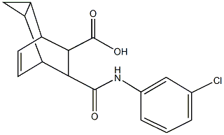 7-[(3-chloroanilino)carbonyl]tricyclo[3.2.2.0~2,4~]non-8-ene-6-carboxylic acid 结构式