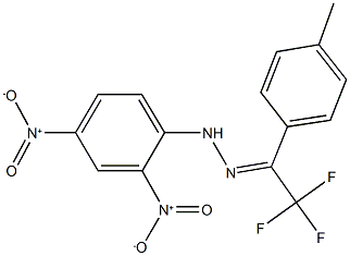 2,2,2-trifluoro-1-(4-methylphenyl)ethanone {2,4-bisnitrophenyl}hydrazone,322-91-8,结构式