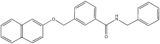 N-benzyl-3-[(2-naphthyloxy)methyl]benzamide Struktur