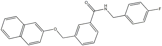 322459-46-1 N-(4-fluorobenzyl)-3-[(2-naphthyloxy)methyl]benzamide