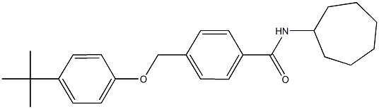 322459-89-2 4-[(4-tert-butylphenoxy)methyl]-N-cycloheptylbenzamide