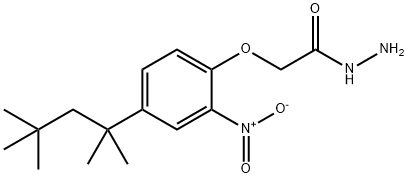 2-[2-nitro-4-(1,1,3,3-tetramethylbutyl)phenoxy]acetohydrazide 结构式