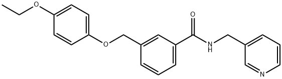 3-[(4-ethoxyphenoxy)methyl]-N-(pyridin-3-ylmethyl)benzamide 化学構造式