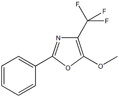 methyl 2-phenyl-4-(trifluoromethyl)-1,3-oxazol-5-yl ether 化学構造式
