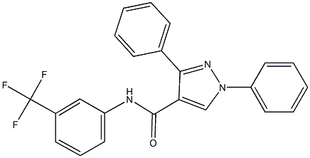 1,3-diphenyl-N-[3-(trifluoromethyl)phenyl]-1H-pyrazole-4-carboxamide|