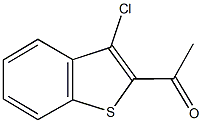 1-(3-chloro-1-benzothien-2-yl)ethanone 化学構造式