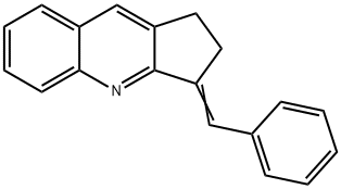 3-benzylidene-2,3-dihydro-1H-cyclopenta[b]quinoline Struktur
