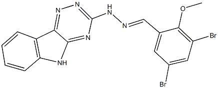 3,5-dibromo-2-methoxybenzaldehyde 5H-[1,2,4]triazino[5,6-b]indol-3-ylhydrazone|