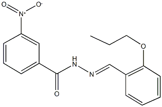 3-nitro-N'-(2-propoxybenzylidene)benzohydrazide,324031-63-2,结构式