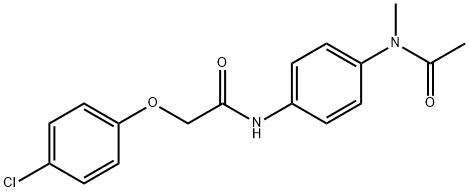 N-{4-[acetyl(methyl)amino]phenyl}-2-(4-chlorophenoxy)acetamide Structure