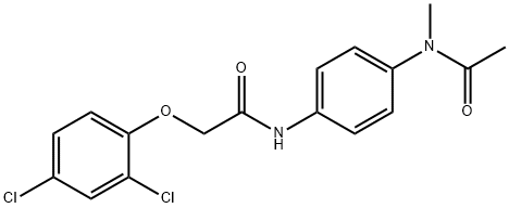 N-{4-[acetyl(methyl)amino]phenyl}-2-(2,4-dichlorophenoxy)acetamide Struktur