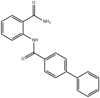 N-[2-(aminocarbonyl)phenyl][1,1'-biphenyl]-4-carboxamide 结构式