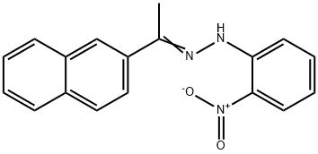 1-(2-naphthyl)ethanone {2-nitrophenyl}hydrazone Structure