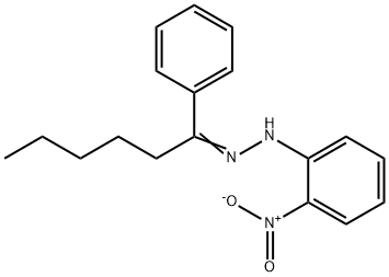 1-phenyl-1-hexanone {2-nitrophenyl}hydrazone Struktur