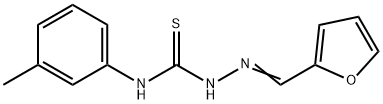 2-furaldehyde N-(3-methylphenyl)thiosemicarbazone 化学構造式