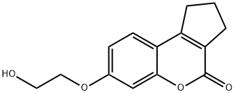 7-(2-hydroxyethoxy)-2,3-dihydrocyclopenta[c]chromen-4(1H)-one Structure