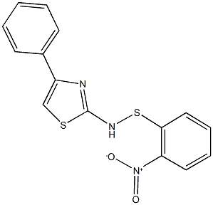 2-[({2-nitrophenyl}sulfanyl)amino]-4-phenyl-1,3-thiazole|