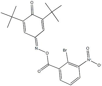 2,6-ditert-butylbenzo-1,4-quinone 4-(O-{2-bromo-3-nitrobenzoyl}oxime),324056-83-9,结构式