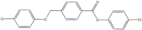 4-chlorophenyl 4-[(4-chlorophenoxy)methyl]benzoate 结构式
