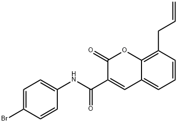 8-allyl-N-(4-bromophenyl)-2-oxo-2H-chromene-3-carboxamide,324065-16-9,结构式