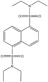 N~1~,N~1~,N~5~,N~5~-tetraethyl-1,5-naphthalenedisulfonamide 结构式