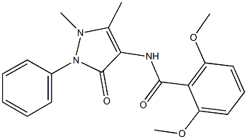 N-(1,5-dimethyl-3-oxo-2-phenyl-2,3-dihydro-1H-pyrazol-4-yl)-2,6-dimethoxybenzamide Structure