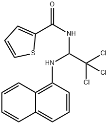 N-[2,2,2-trichloro-1-(1-naphthylamino)ethyl]-2-thiophenecarboxamide,324069-81-0,结构式