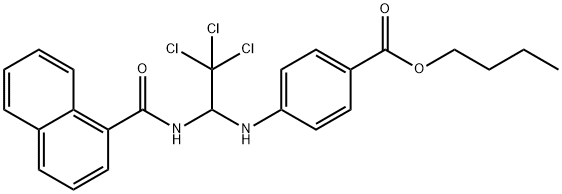 butyl 4-{[2,2,2-trichloro-1-(1-naphthoylamino)ethyl]amino}benzoate,324070-24-8,结构式