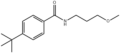 4-tert-butyl-N-(3-methoxypropyl)benzamide 化学構造式