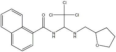 N-{2,2,2-trichloro-1-[(tetrahydrofuran-2-ylmethyl)amino]ethyl}-1-naphthamide Structure