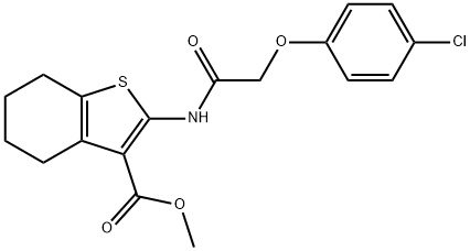 methyl 2-{[(4-chlorophenoxy)acetyl]amino}-4,5,6,7-tetrahydro-1-benzothiophene-3-carboxylate|