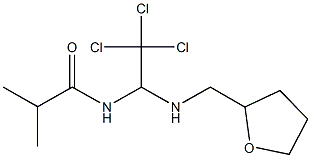 2-methyl-N-{2,2,2-trichloro-1-[(tetrahydrofuran-2-ylmethyl)amino]ethyl}propanamide Structure