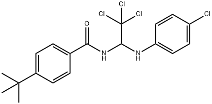 4-tert-butyl-N-[2,2,2-trichloro-1-(4-chloroanilino)ethyl]benzamide,324073-59-8,结构式