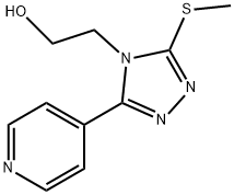 2-[3-(methylsulfanyl)-5-(4-pyridinyl)-4H-1,2,4-triazol-4-yl]ethanol Structure
