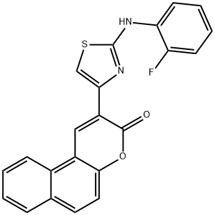 324525-66-8 2-[2-(2-fluoroanilino)-1,3-thiazol-4-yl]-3H-benzo[f]chromen-3-one