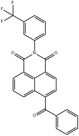 6-(phenylcarbonyl)-2-[3-(trifluoromethyl)phenyl]-1H-benzo[de]isoquinoline-1,3(2H)-dione,324526-63-8,结构式