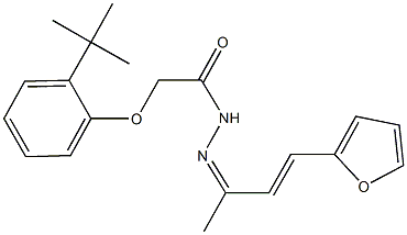 324532-41-4 2-(2-tert-butylphenoxy)-N'-[3-(2-furyl)-1-methyl-2-propenylidene]acetohydrazide