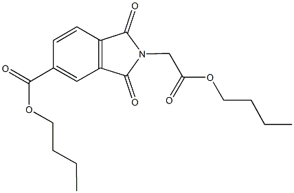 butyl 2-(2-butoxy-2-oxoethyl)-1,3-dioxoisoindoline-5-carboxylate,324532-77-6,结构式