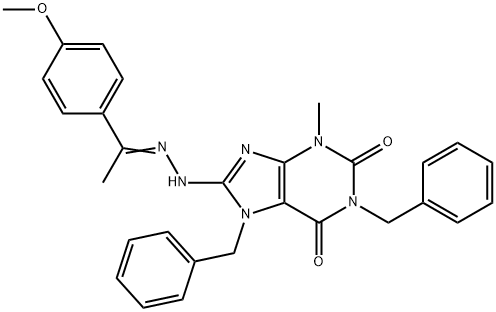 324539-06-2 1,7-dibenzyl-8-{2-[1-(4-methoxyphenyl)ethylidene]hydrazino}-3-methyl-3,7-dihydro-1H-purine-2,6-dione