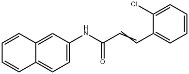 3-(2-chlorophenyl)-N-(2-naphthyl)acrylamide 结构式