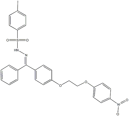 N'-[[4-(2-{4-nitrophenoxy}ethoxy)phenyl](phenyl)methylene]-4-methylbenzenesulfonohydrazide Structure