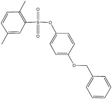 4-(benzyloxy)phenyl 2,5-dimethylbenzenesulfonate|